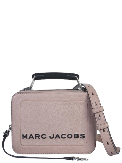 Marc Jacobs The Box 23 Leather Mini Crossbody Bag In Dove