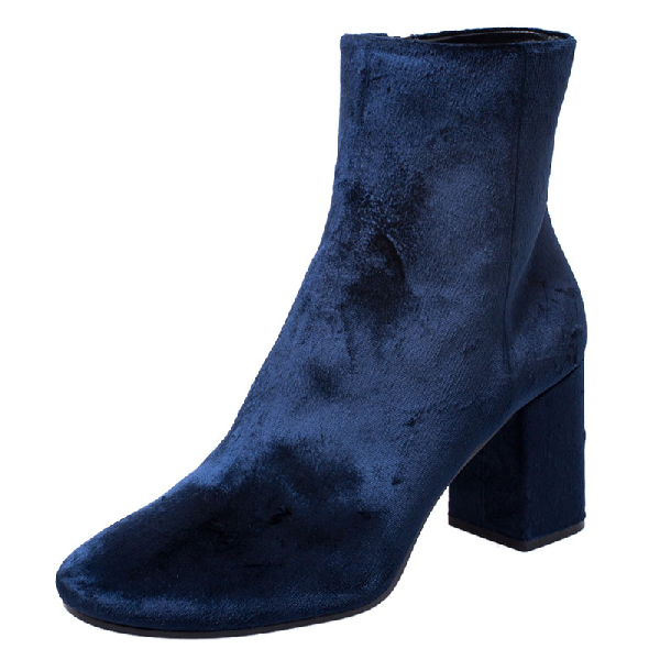 navy blue ankle boots