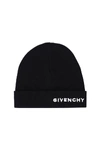 Givenchy Logo Embroidered Beanie Hat In Black