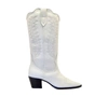 PARIS TEXAS PARIS TEXAS WOMEN'S WHITE LEATHER BOOTS,PX174WHITE 40