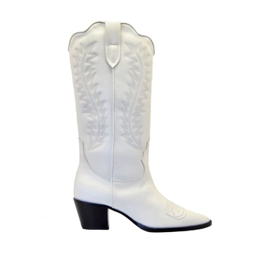 Paris Texas Women's White Leather Boots