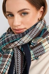 NA-KD Oversized Chunky Checked Scarf Multicolor