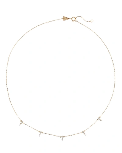 Adina Reyter Stack Baguette Chain Necklace In Gold