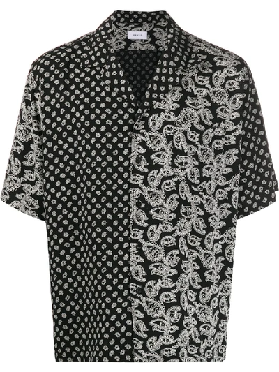 Rhude Contrast-print Shirt In Black
