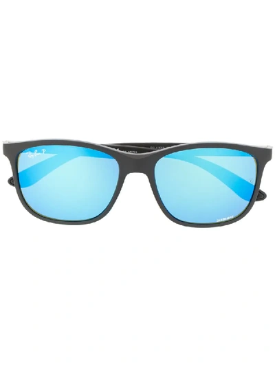 Ray Ban Mirrored Sunglasses In Black
