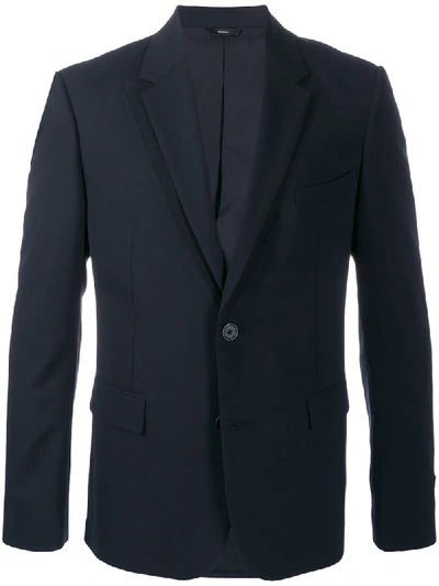 Fendi Layered Lapels Blazer In Blue