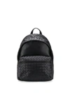 Bottega Veneta Intrecciato Weave Backpack In Black