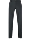 Valentino Mohair Wool Trousers In Grey