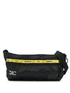 Eastpak Zipped Slogan Detail Shoulder Bag In Black