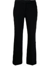 Michael Michael Kors Cropped Tailored Trousers In Black