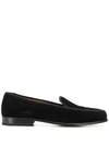 Stubbs & Wootton Lux Plain Loafers In Black