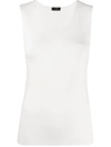 Joseph Stretch Jersey Vest Top In White