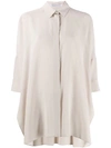 AGNONA RELAXED 3/4 SLEEVE BLOUSE