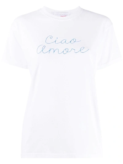 Giada Benincasa Ciao Amore T-shirt In White