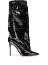 ALEXANDRE VAUTHIER LAURA 100MM SEQUINNED BOOTS