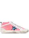 GOLDEN GOOSE MID-STAR LACE-UP SNEAKERS