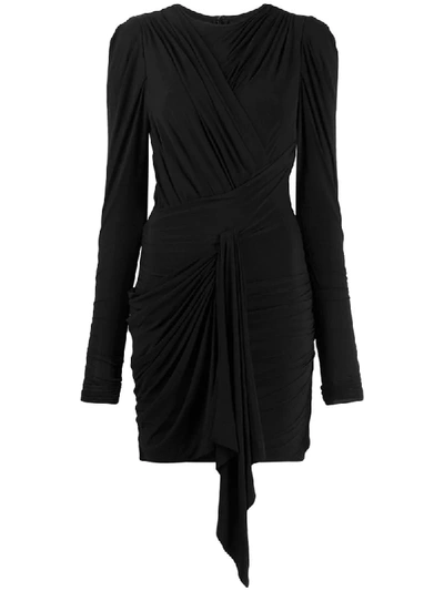 Isabel Marant Tonia Ruched Cocktail Dress In Black