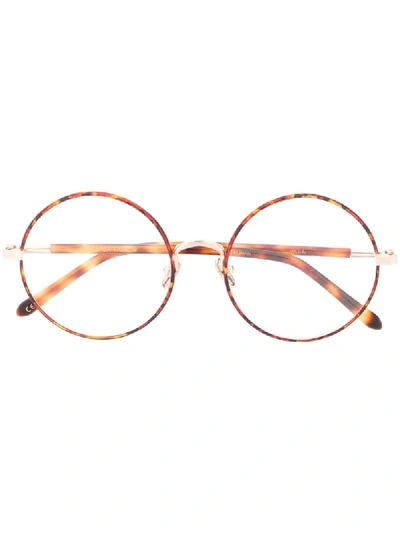 Linda Farrow Tortoiseshell Glasses In Brown