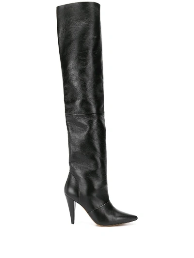Iro Over-the-knee Heeled Boots In Black