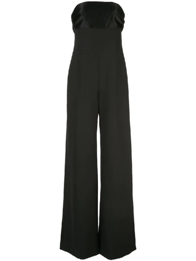 Milly Strapless Jumpsuit In Black