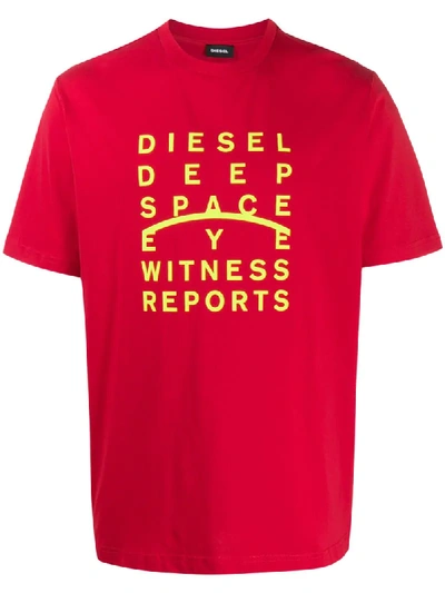Diesel 't-just-j5' T-shirt In Red