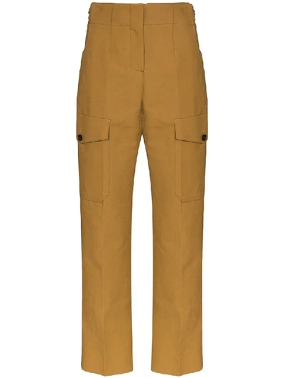Lvir Straight-leg Tailored Cargo Trousers In Brown