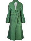 ROSIE ASSOULIN EMBROIDERED BELTED COAT