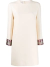 Valentino Sequin Embroidered Mini Dress In Neutrals