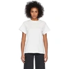 Totême Embroidered Ribbed Stretch-cotton Jersey T-shirt In 110 Off-wht