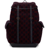 GUCCI GUCCI NAVY WOOL GG BACKPACK