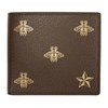 GUCCI BROWN BEE STAR WALLET