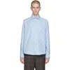 GUCCI BLUE COTTON SYMBOLS SHIRT