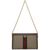 GUCCI GUCCI 驼色中号 GG OPHIDIA 单肩包