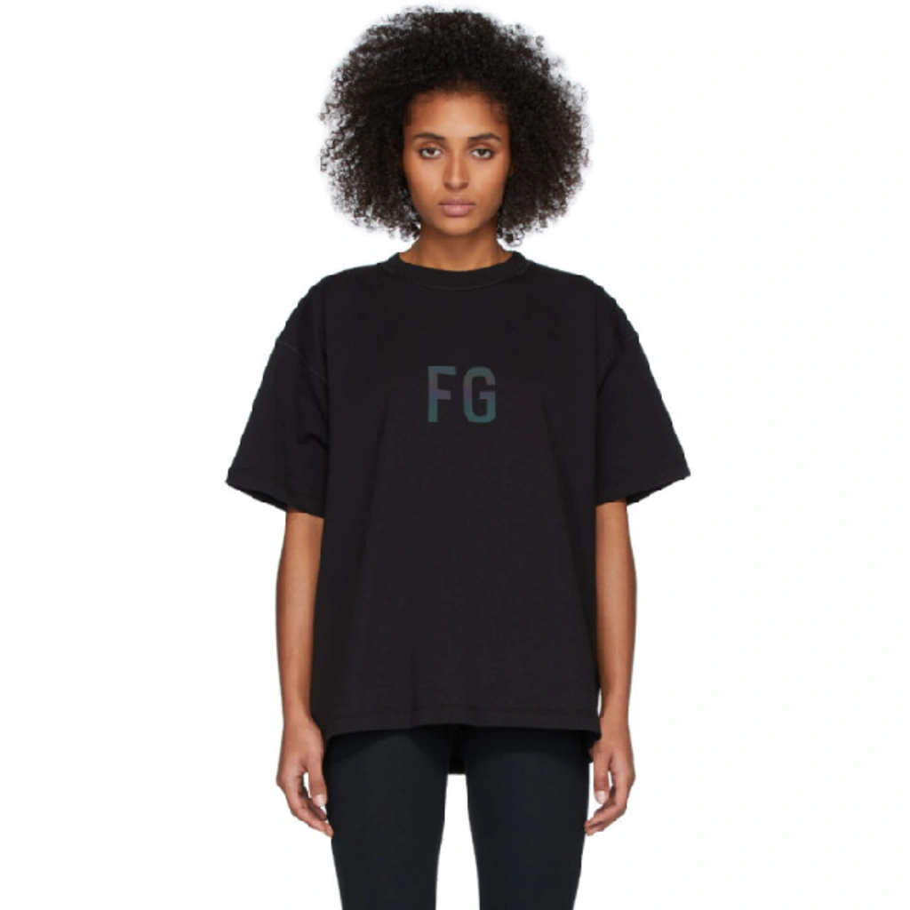 FEAR OF GOD SIXTH COLLECTION FG Tシャツ Fear Of God Black Sixth Collection Fg T-shirt In 010 Vintblk