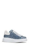 Alexander Mcqueen Sneaker In Blue Glitter