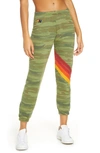 AVIATOR NATION CHEVRON STRIPE SWEATPANTS,WSPCVN