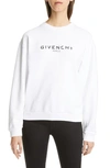 GIVENCHY LOGO COTTON SWEATSHIRT,BW70013Z0Y