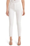 Mother High Waisted Looker Ankle Fray Jeans In Fairest Of Them All