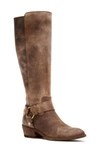 Frye Carson Harness Tall Boot In Chocolate