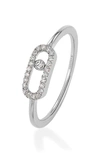 MESSIKA MOVE UNO PAVE DIAMOND RING,04705-WG-52