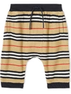 BURBERRY ICON STRIPE TRACKSUIT BOTTOMS