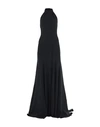 Stella Mccartney Halter Open-back A-line Stretch-cady Evening Gown In Black