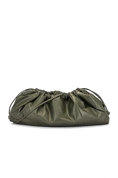 Studio Amelia 1.3 Maxi Drawstring Bag In Olive Nappa Leather