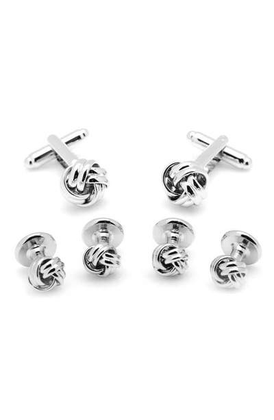 OX & BULL TRADING CO. OX AND BULL TRADING CO. SILVER KNOT STUD SET,OB-KNT-SS