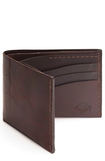 Ezra Arthur No. 8 Leather Wallet In Malbec