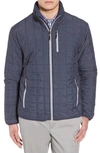 Cutter & Buck Rainier Primaloft Mens Big And Tall Eco Insulated Puffer Jacket In Anthracite Melange