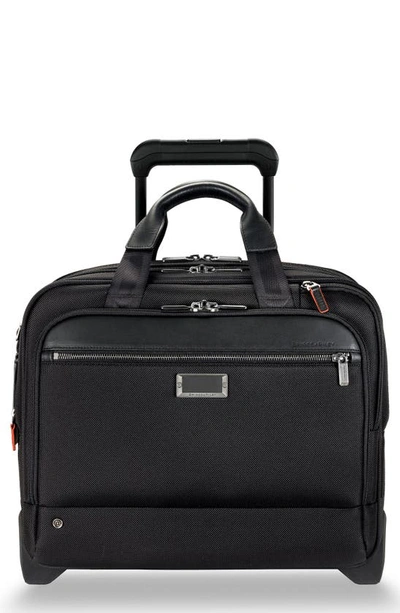 Briggs & Riley Black @work Medium Spinner Nylon Briefcase