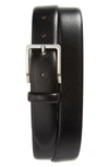 Johnston & Murphy Calfskin Belt In Black