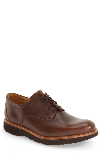 Samuel Hubbard 'founder' Plain Toe Derby In Chestnut Leather