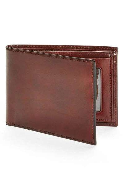 Bosca Id Passcase Wallet In Brown